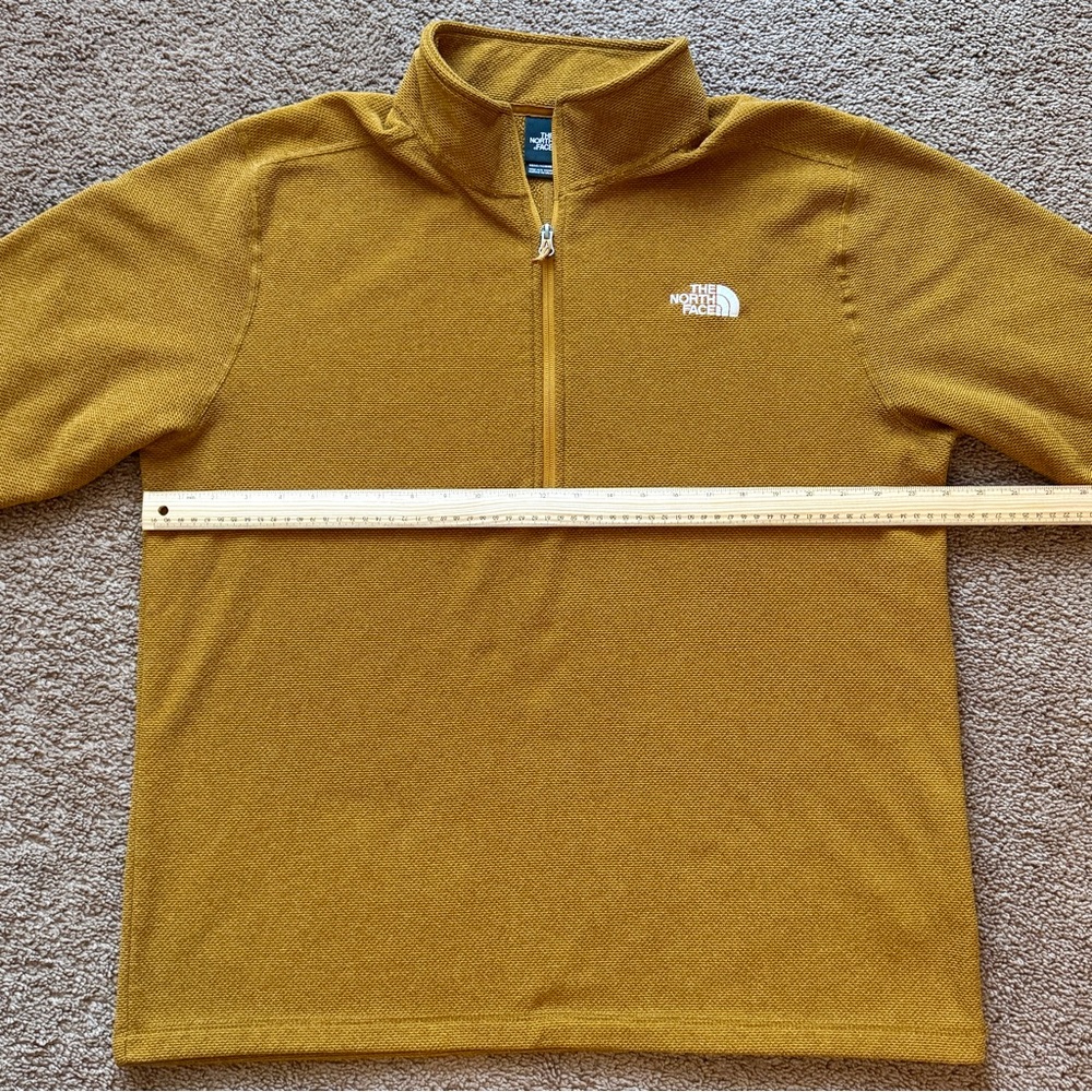 The North Face Mustard Yellow Zip Up Sweater - Picture 4 of 6